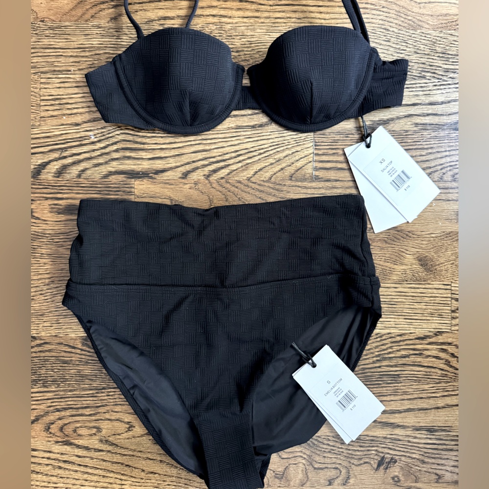 NWT Onia Dalia Bikini with high waisted matching bottoms